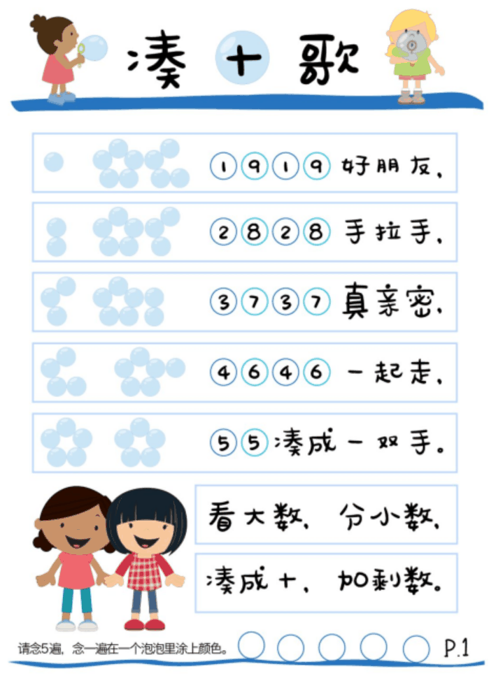 小學《湊十法》練習200道，這個學會了，計算不再出錯 ?